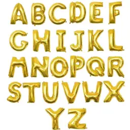 Single Gold Letter Balloon